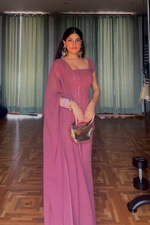90’S STYLE ICONIC KURTA WITH BELL BOTTOM PLAZZO SET