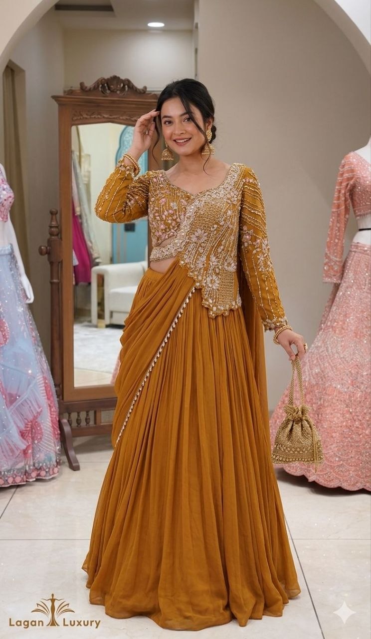 New Launching Embroidery Work Lehenga Choli
