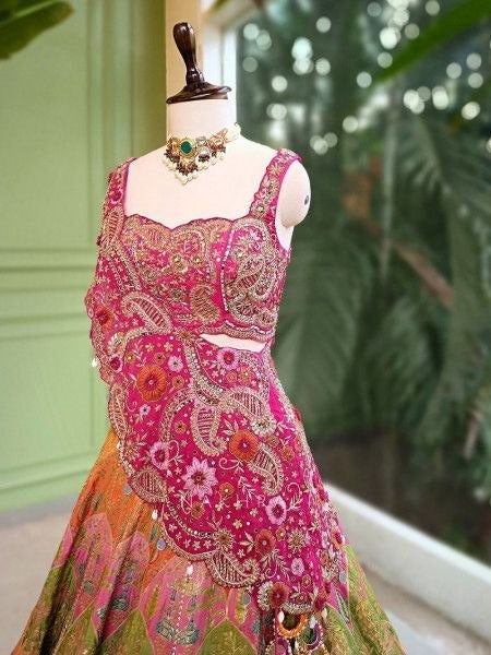 New Super Embroidery Coding work  Lehengha choli