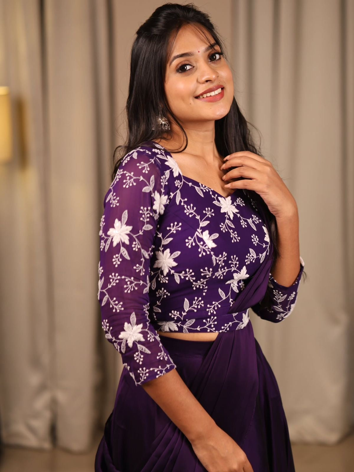 NEW DESIGNER PARTY WEAR LAHENGA WITH STICH BLOUSE