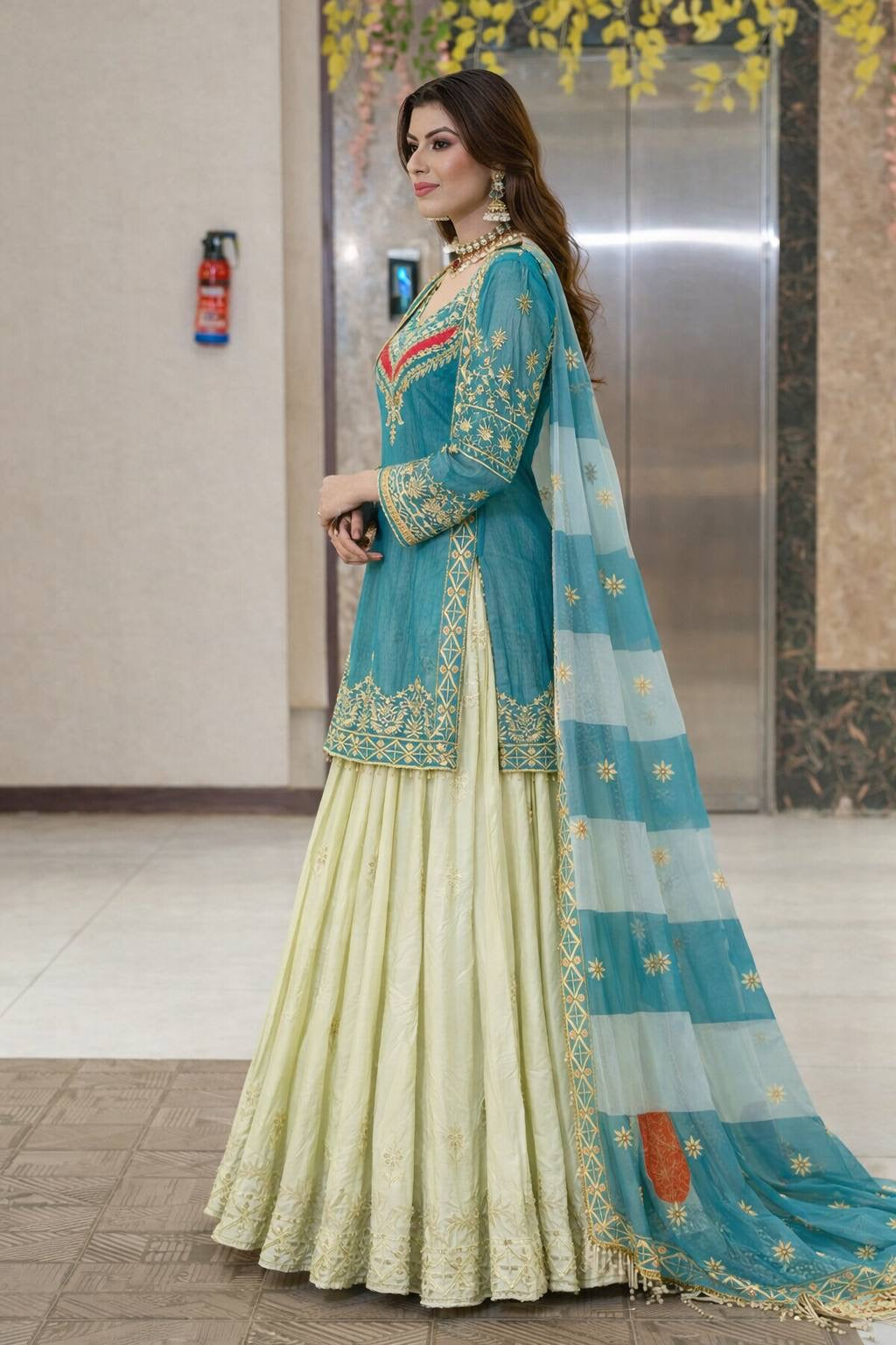 New Designer Party Top Lehenga & Dupatta Set👗
