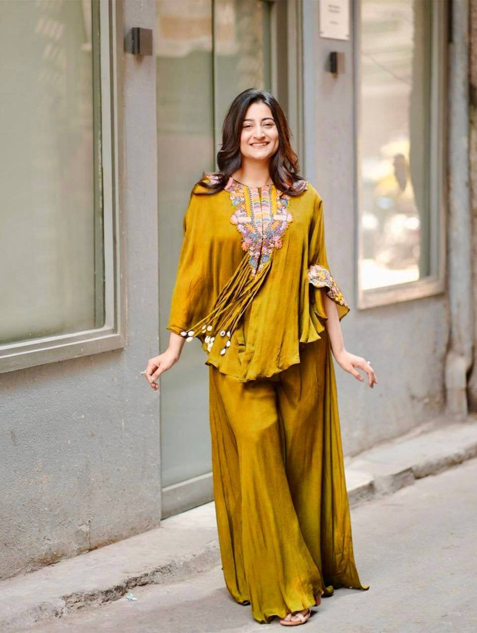 NEW TRENDY THREE PIECE INDO WESTERN WITH SEQUENCE EMBROIDERED WORK