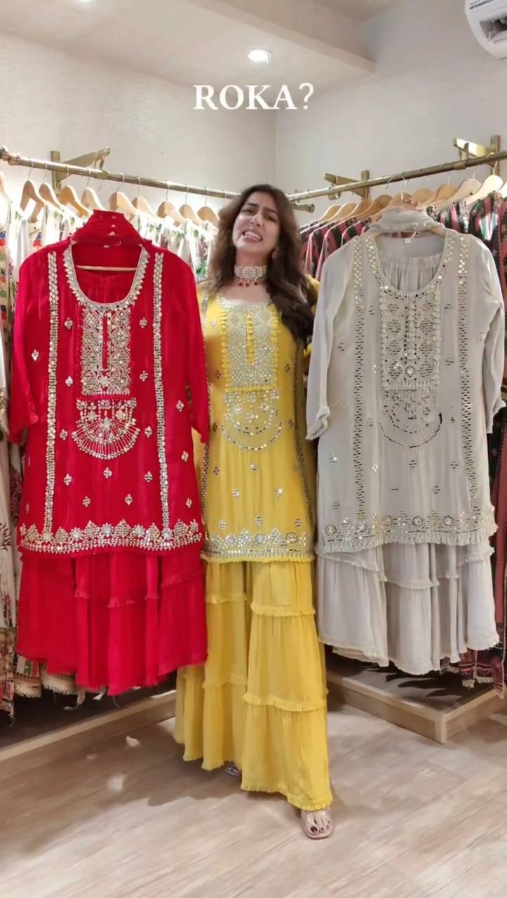 LaceAura Ethnic Sharara Set – Soft Silhouettes, Timeless Style