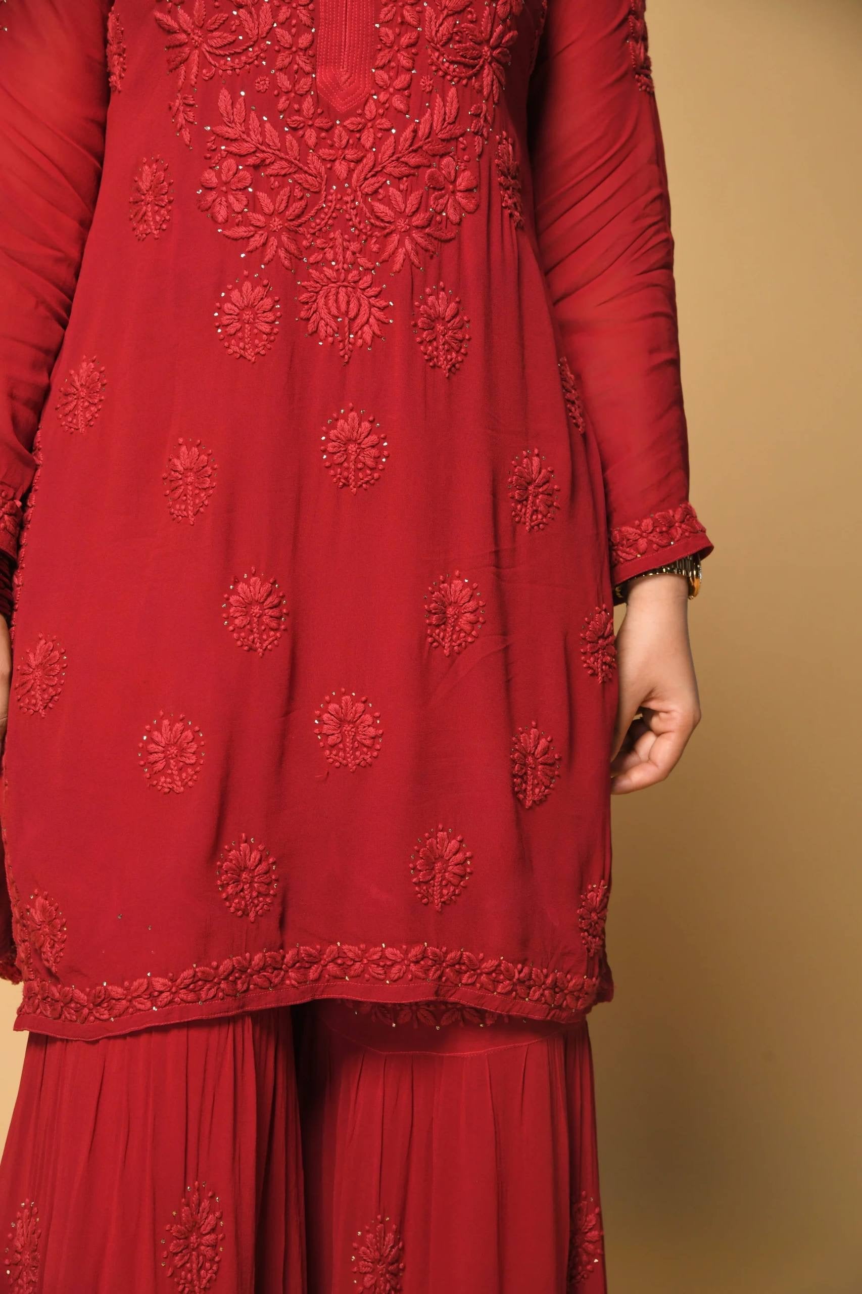 DESIGNER WEAR SEQUENCE EMBROIDERED SARARA PAIR