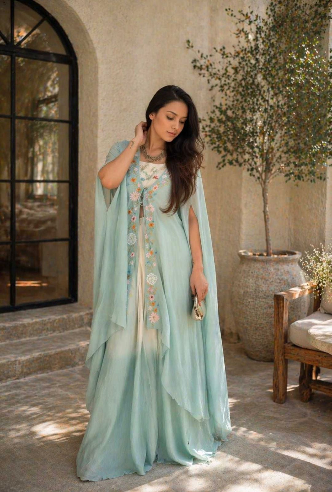 New Super Trending Party Wear Shrug with Lehenga