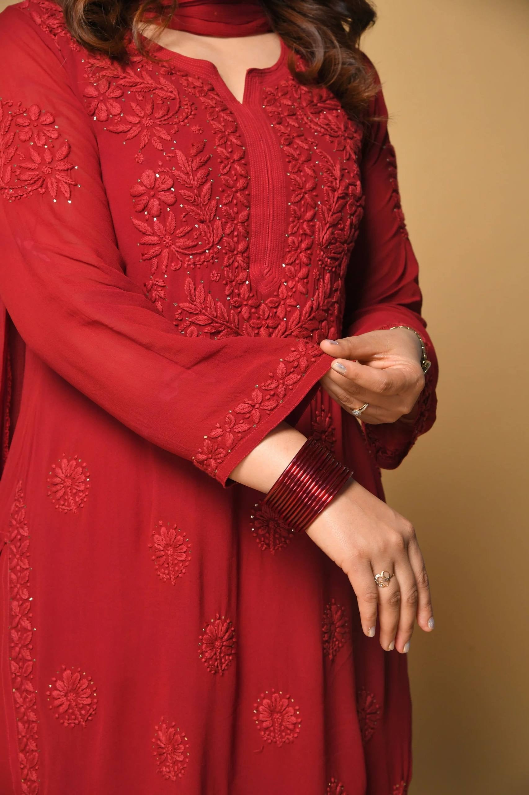 DESIGNER WEAR SEQUENCE EMBROIDERED SARARA PAIR