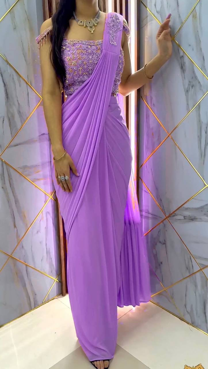 NEW FANCY READY TO WEAR FAUX GEORGETTE