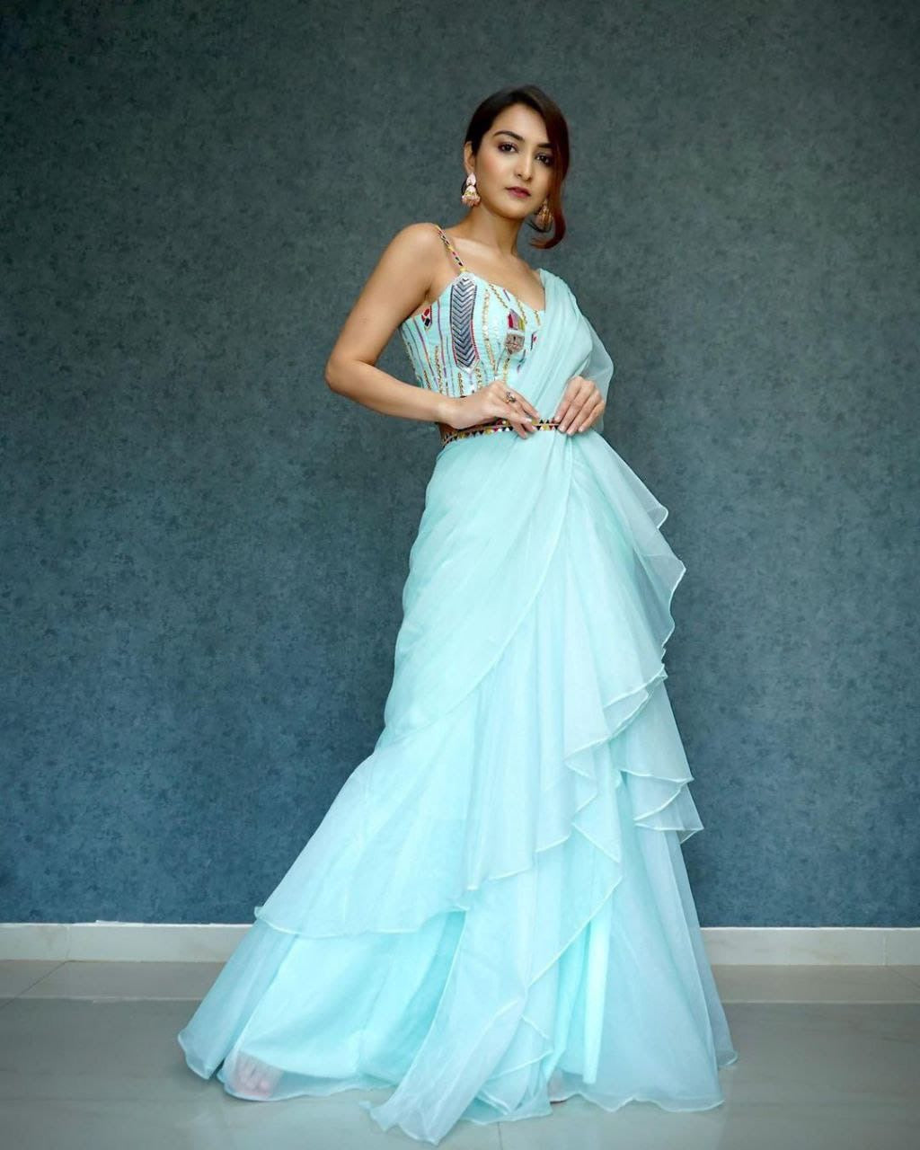Beautiful Organza Silk Party Wear Saree
