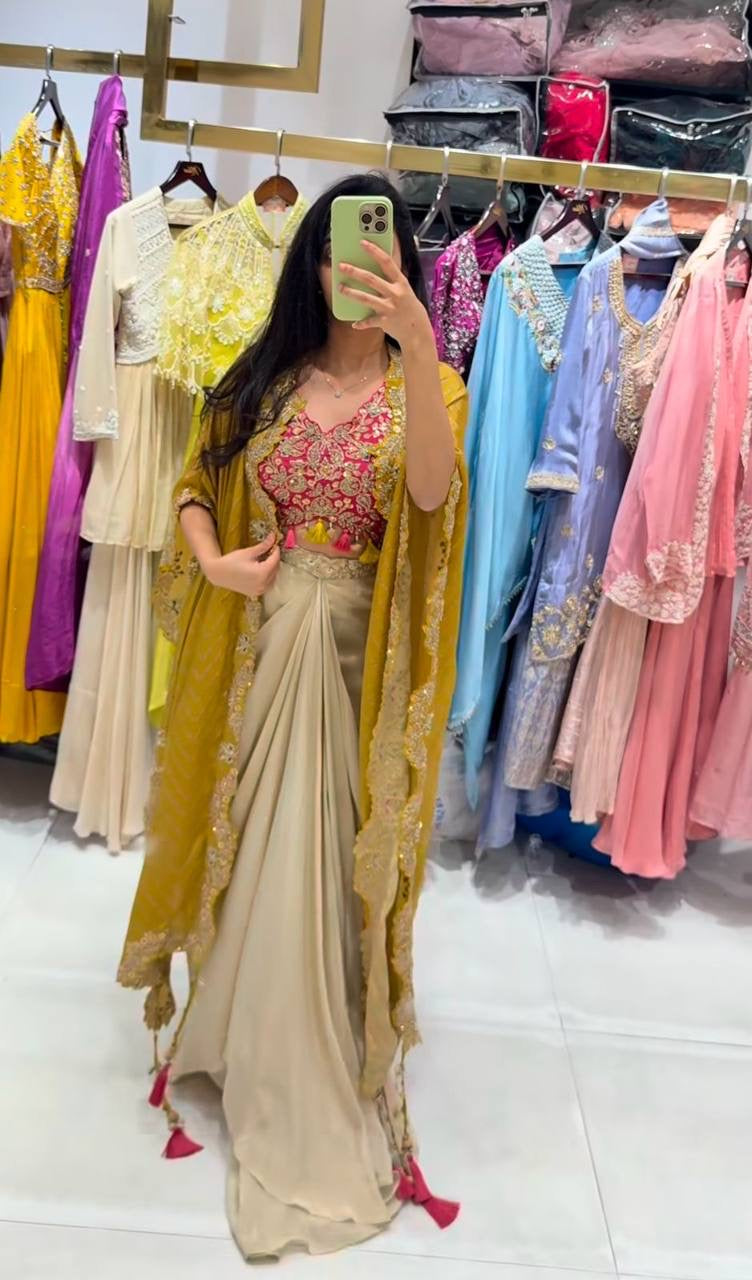 NEW THREE PIECE WESTERN OUTFIT FOR TRENDY WEDDING SEASON