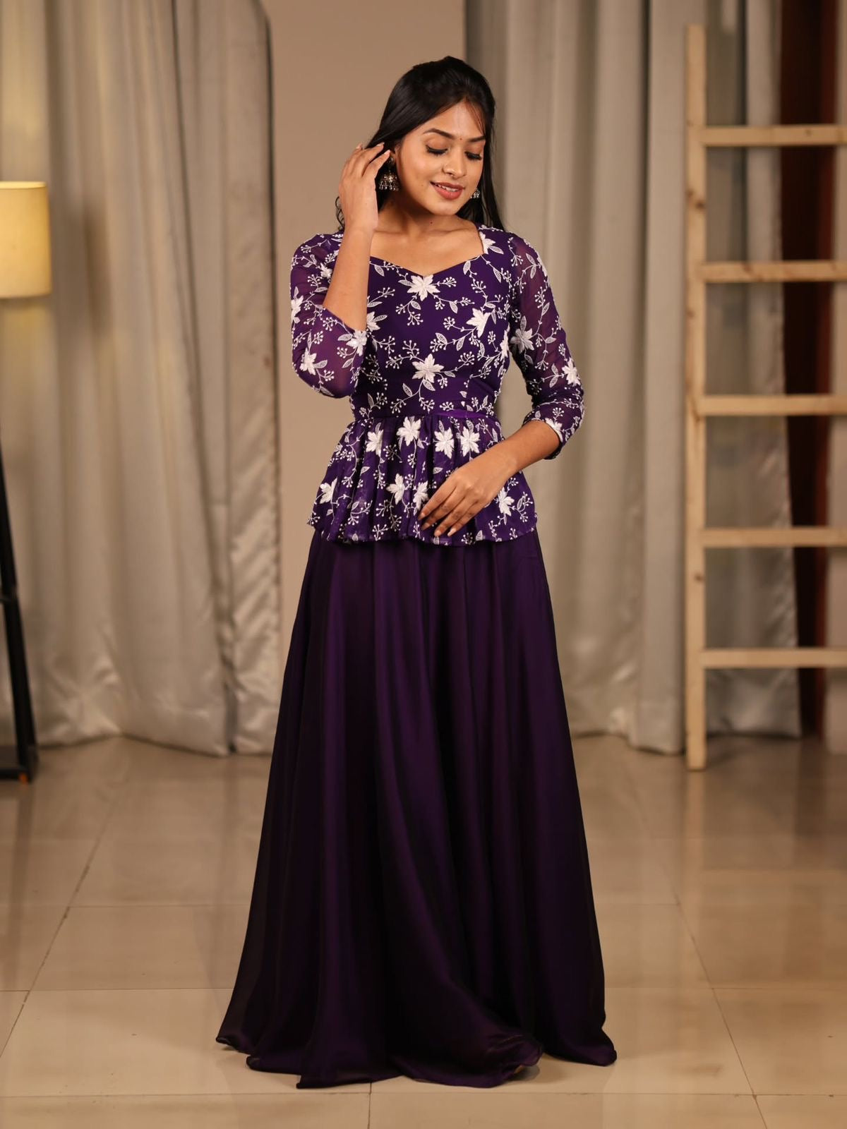 NEW DESIGNER PARTY WEAR LAHENGA WITH STICH BLOUSE