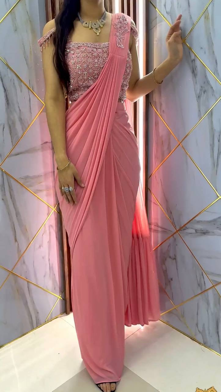 NEW FANCY READY TO WEAR FAUX GEORGETTE