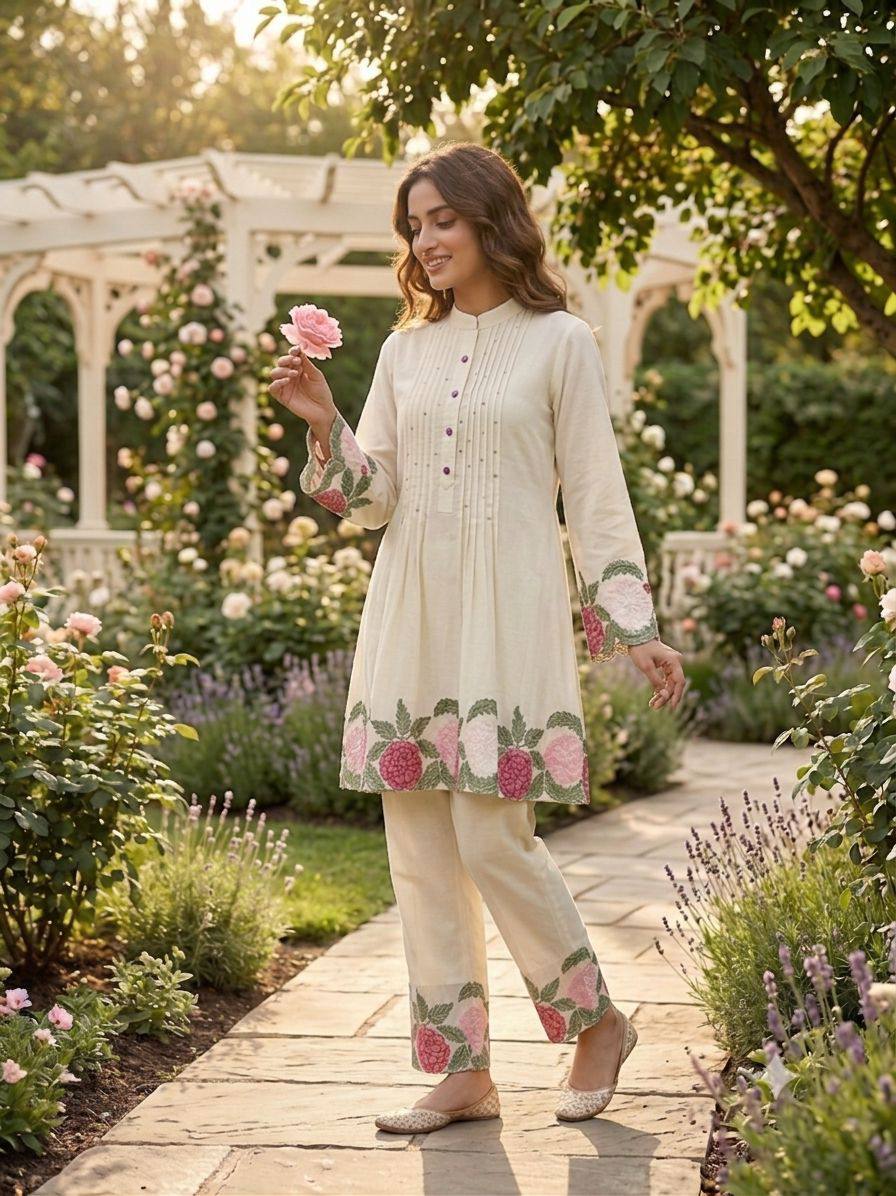 Elite Embroidered Co-Ord Set