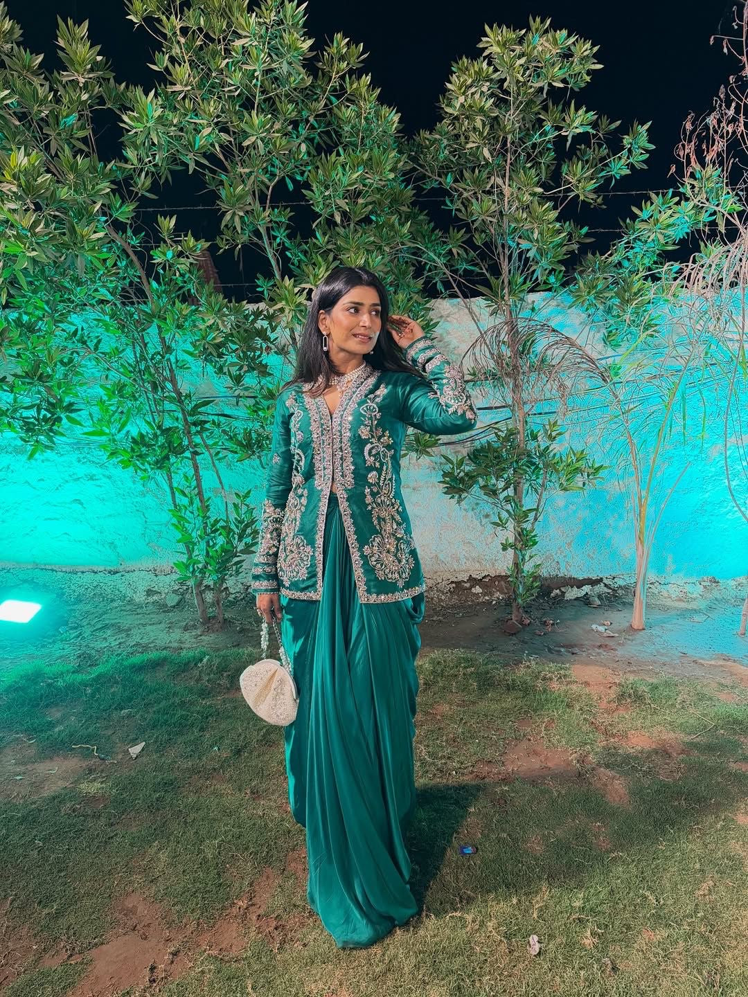 New Super Trending Party Wear Koti with dhoti Lehenga
