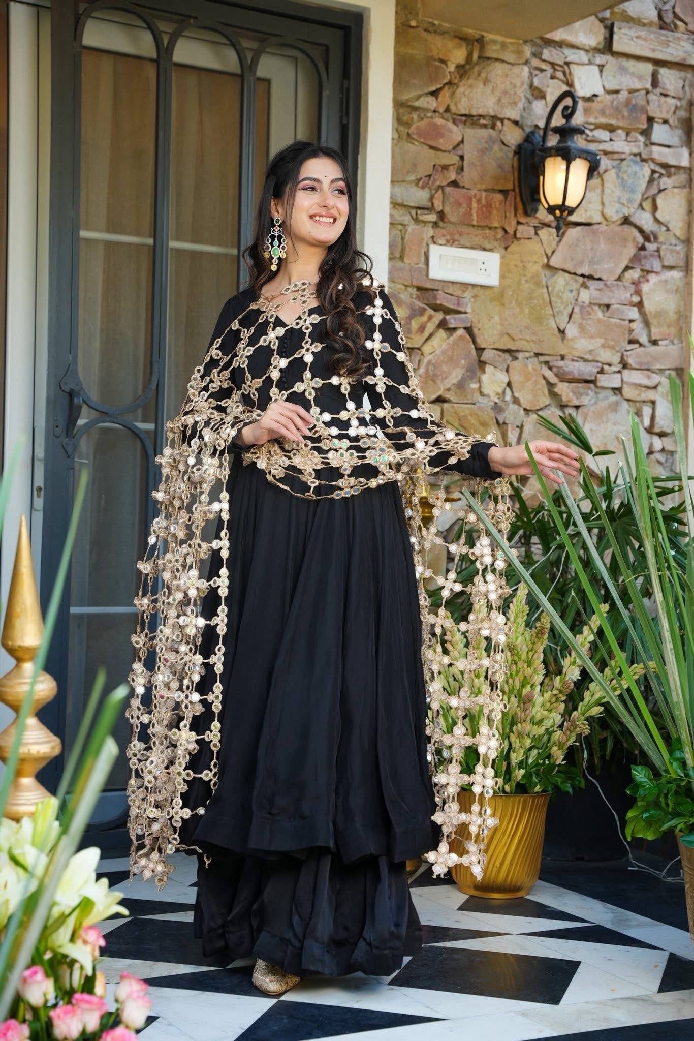 👀 *DEFINE NEW STYLE, 3 PIECES REAL MIRROR DUPATTA SET*🚀