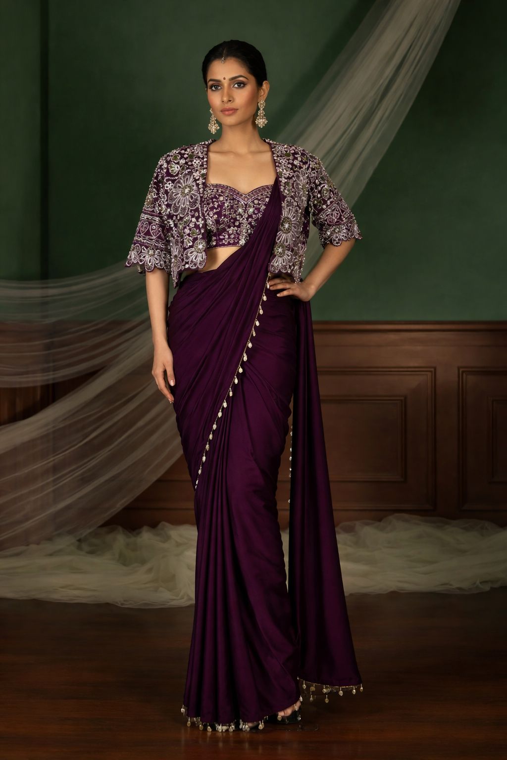 Experience effortless luxury with this premium ready-to-wear saree