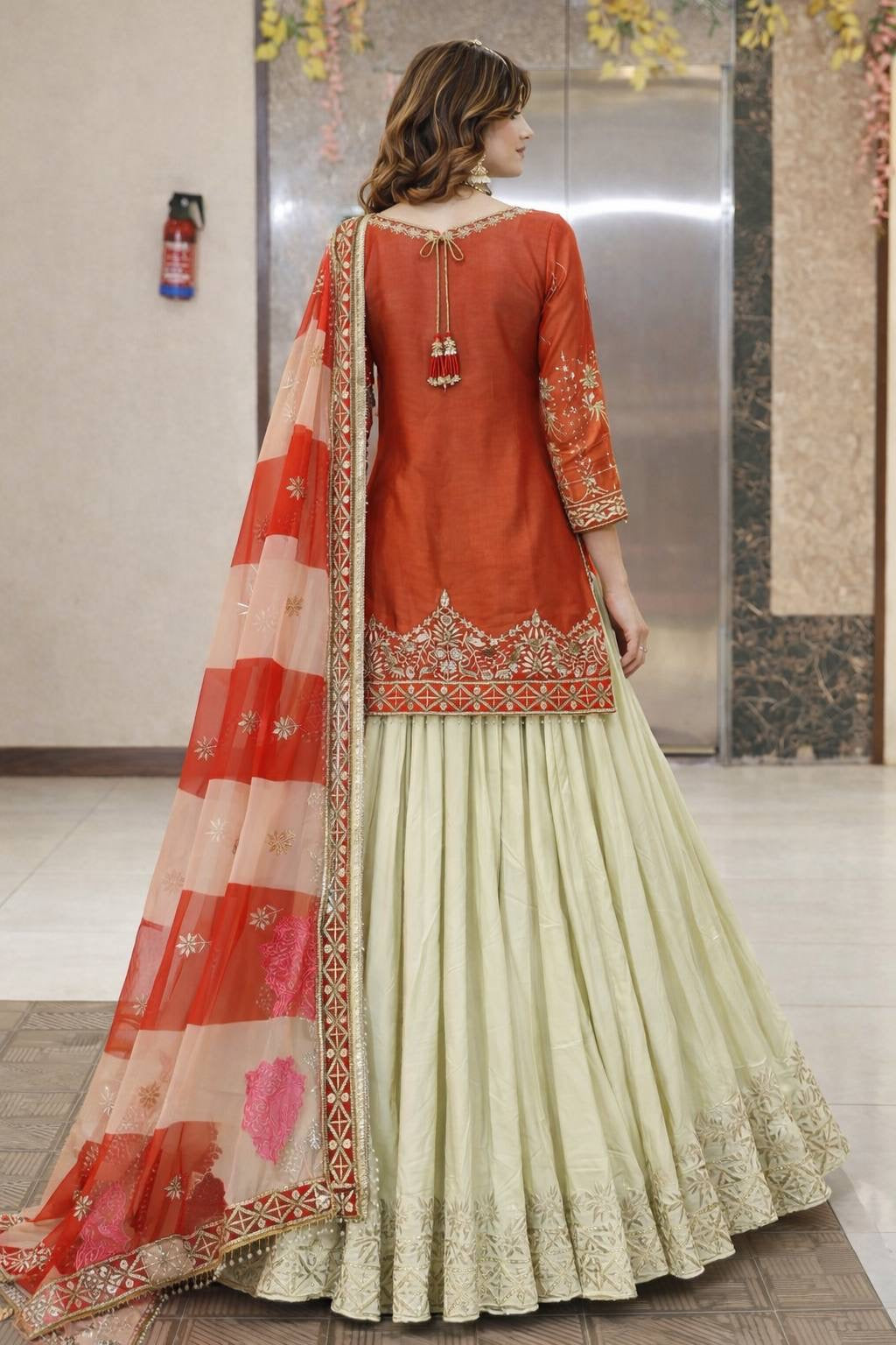 New Designer Party Top Lehenga & Dupatta Set👗