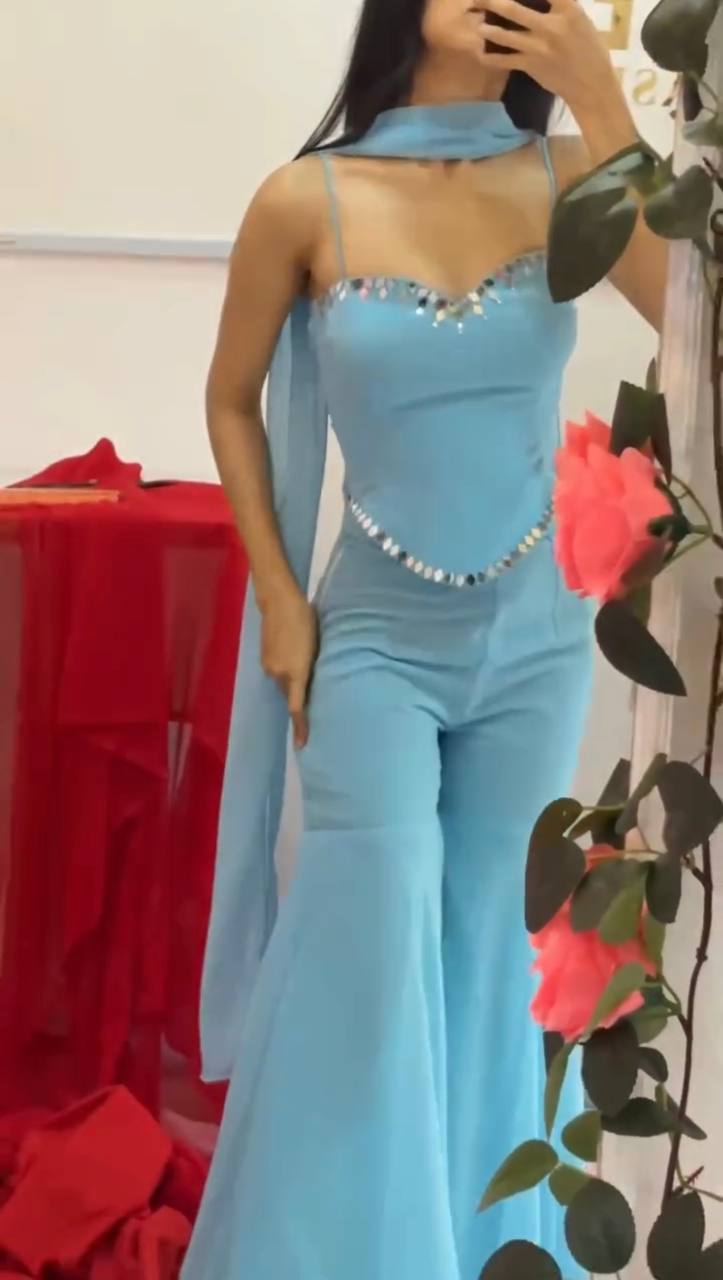 Luxe Mirror Muse Sharara Ensemble