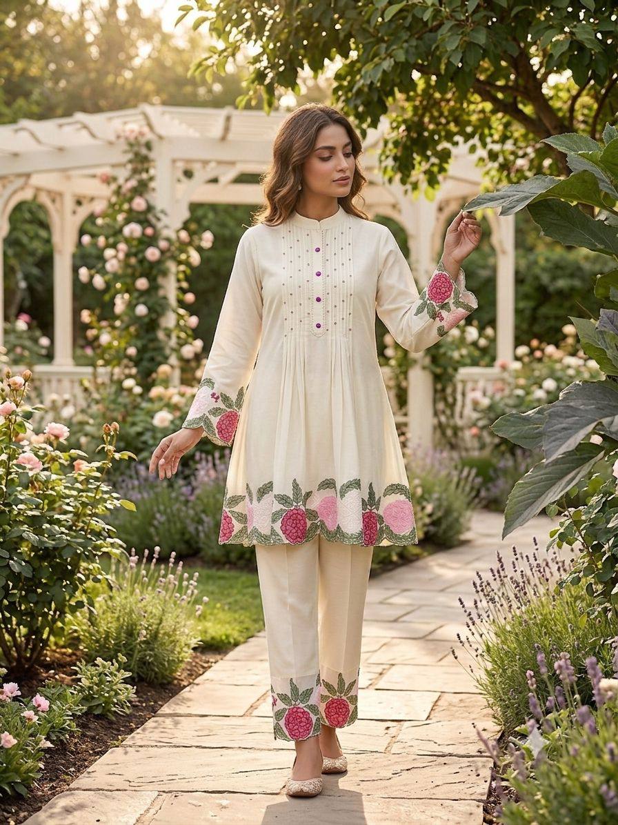 Elite Embroidered Co-Ord Set