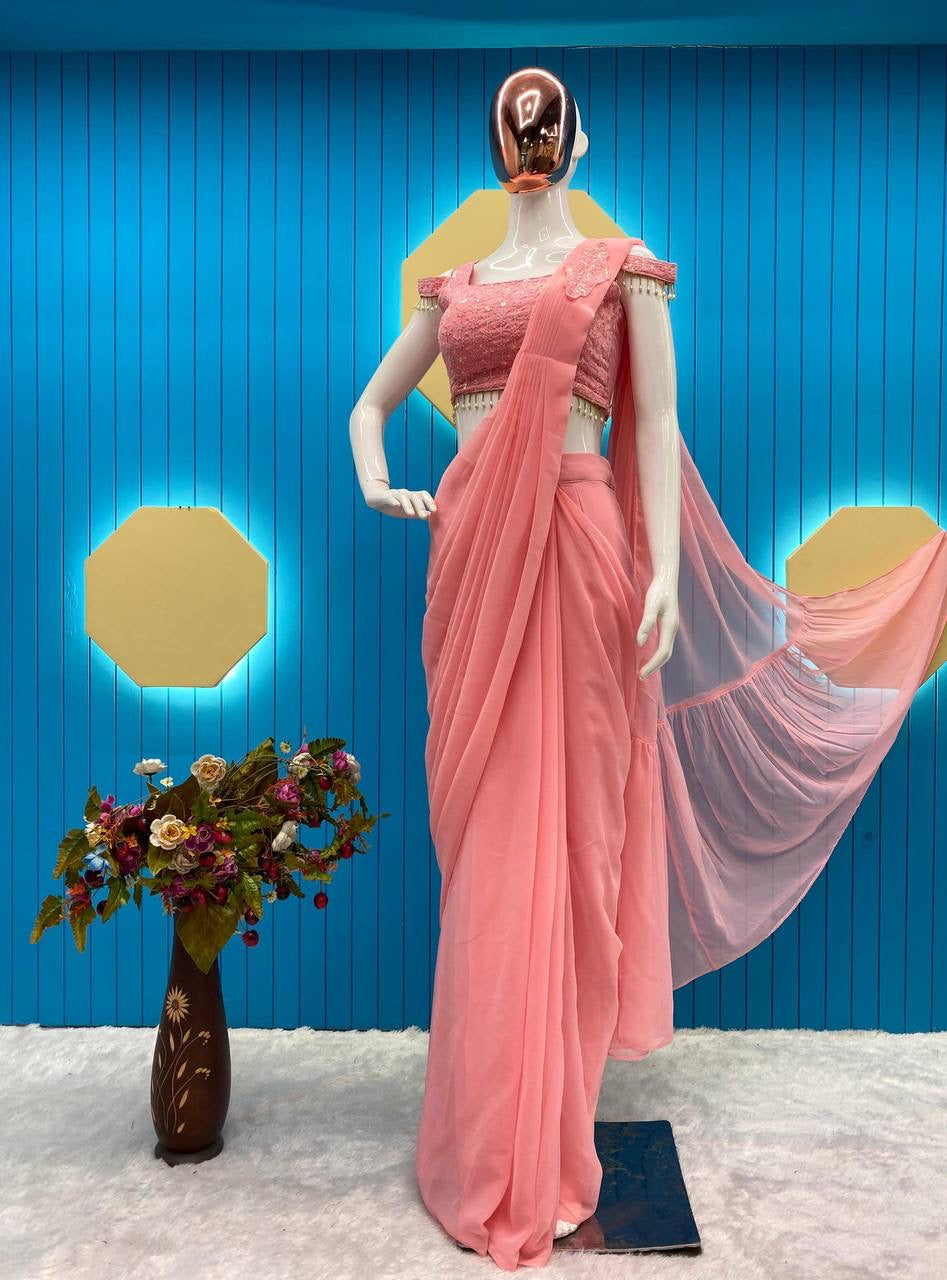 NEW FANCY READY TO WEAR FAUX GEORGETTE