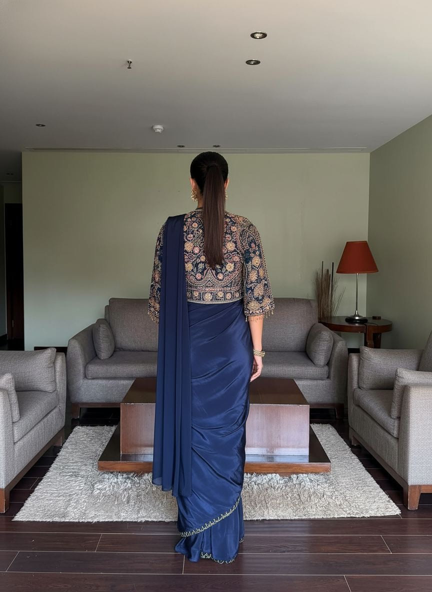 NEWLY LAUNCHED READY TO WEAR LEHENGA SAREE DESIGN SET 💐💙
