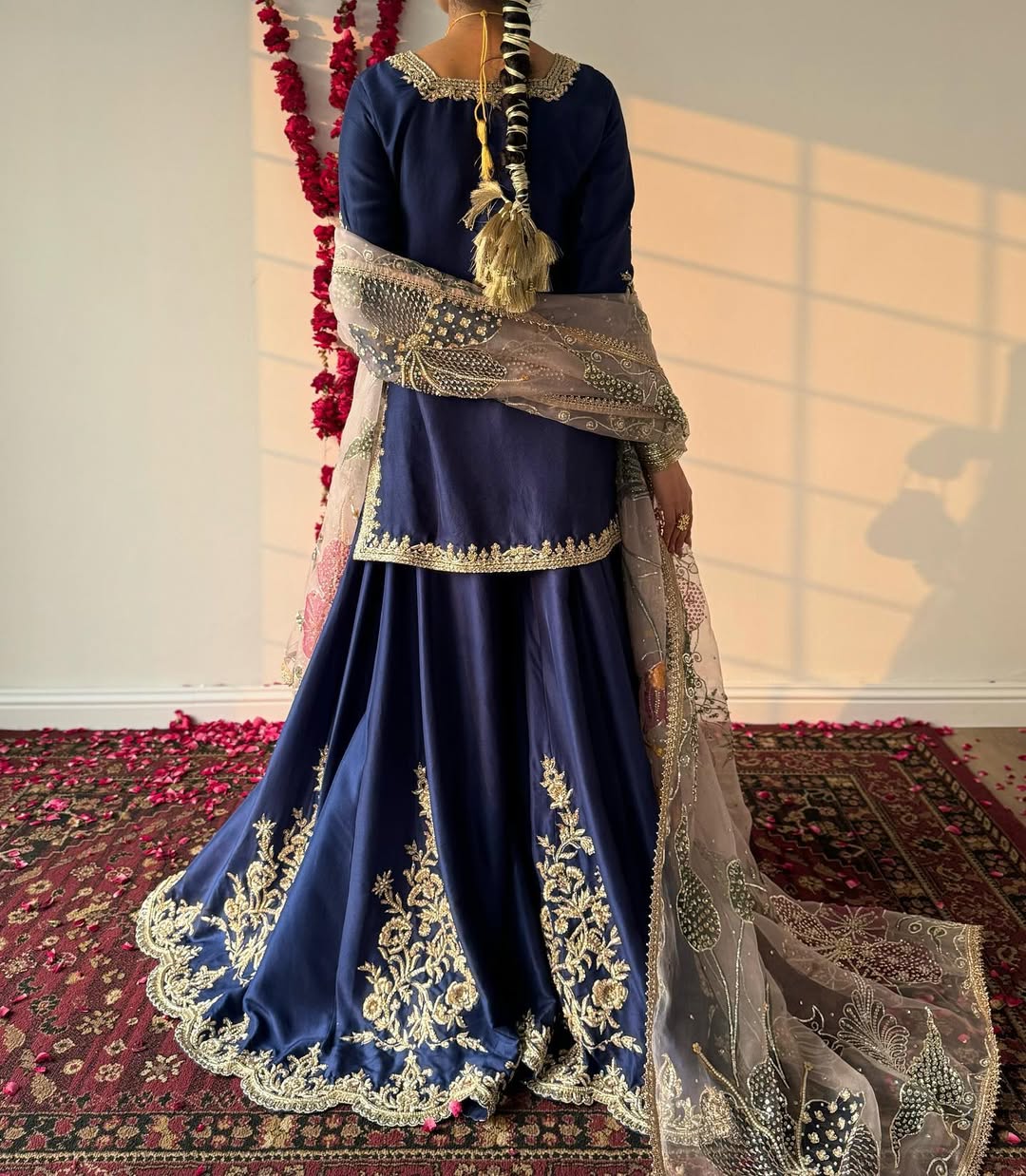 Designer Heavy Chinon Suit with Sequins Embroidery Work