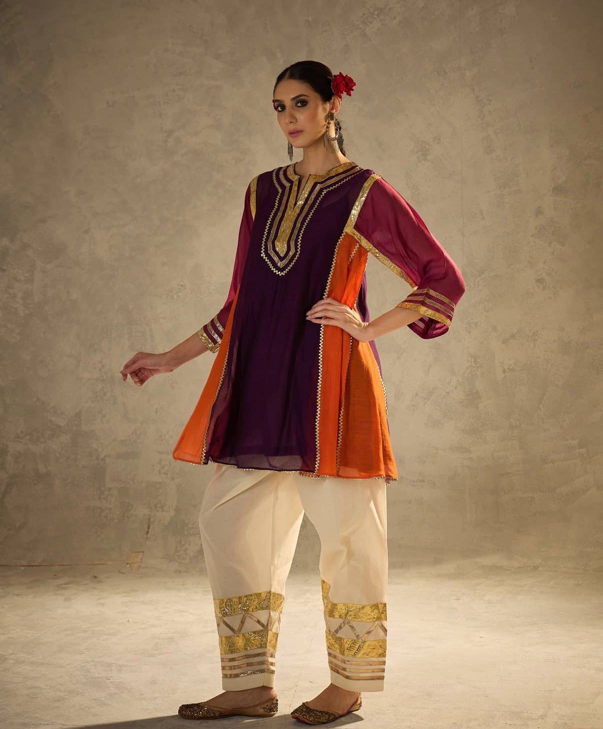 Celebrity Inspired Pure Chanderi Elegance Festive Luxe Kurta