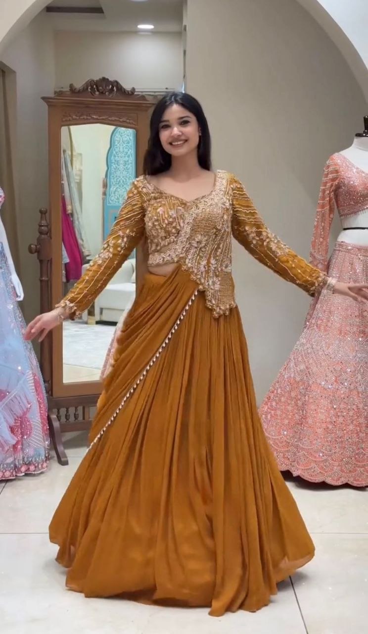 New Launching Embroidery Work Lehenga Choli