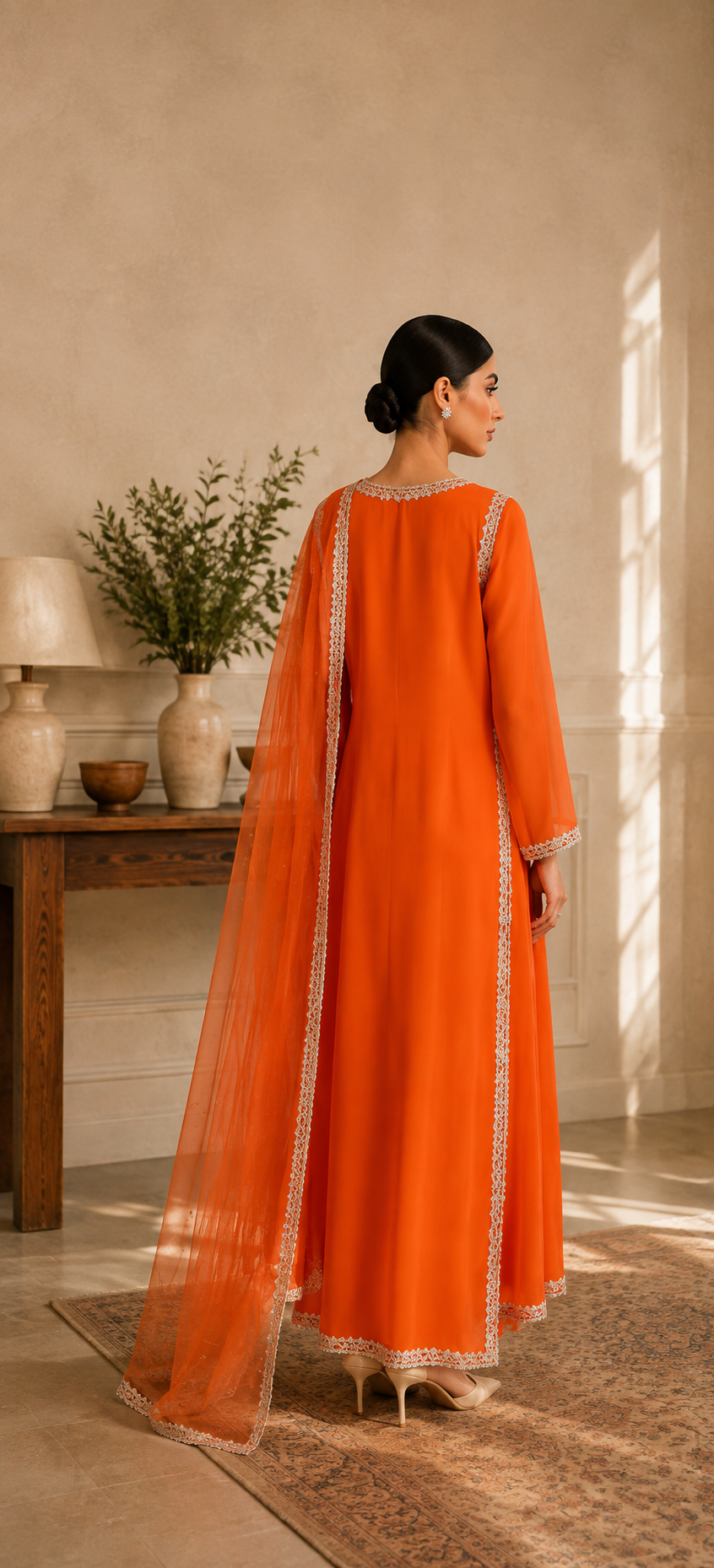 Saanjh Classic Crepe Suit Ensemble