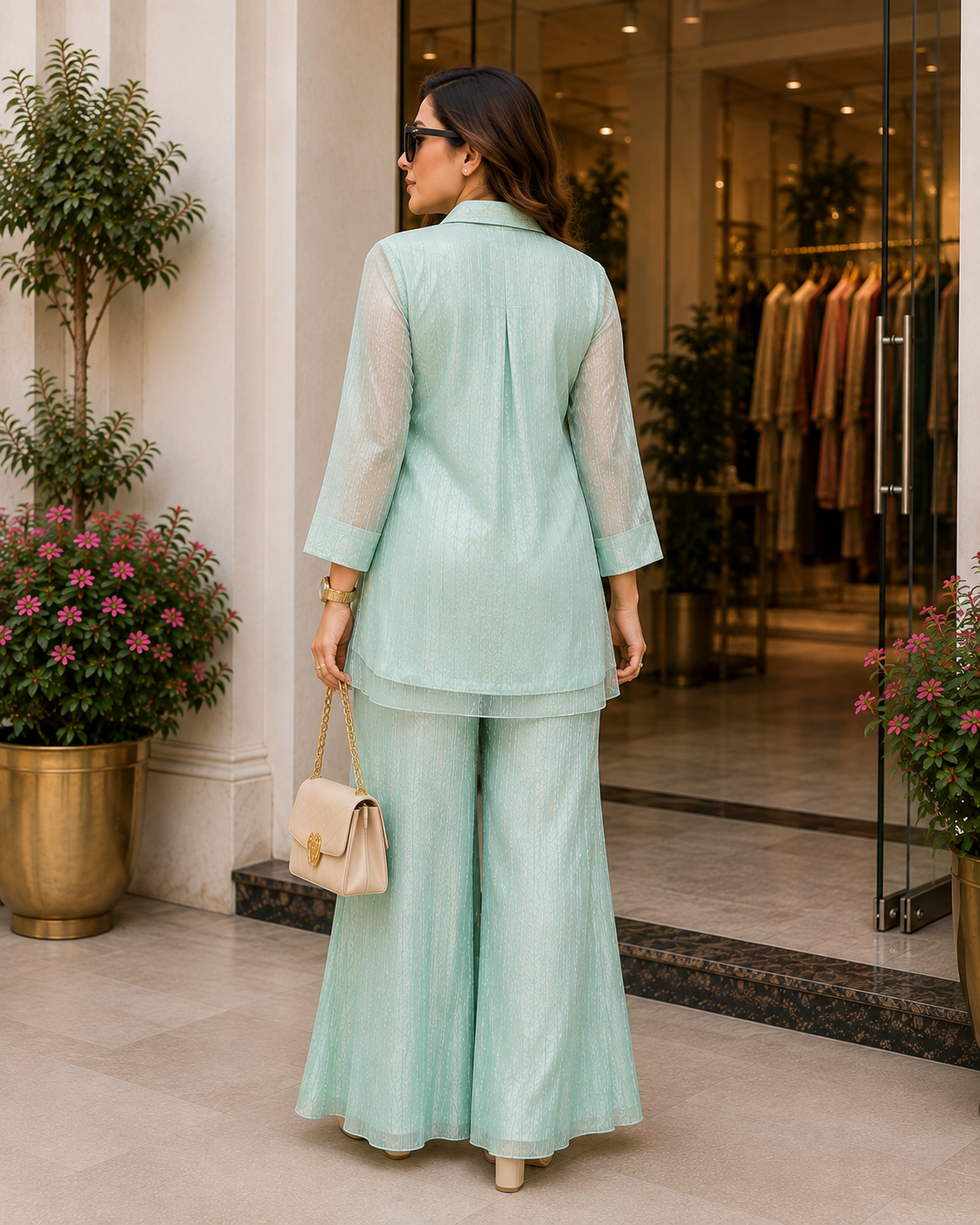 Festive Wear Co-ord Set with Hand Work