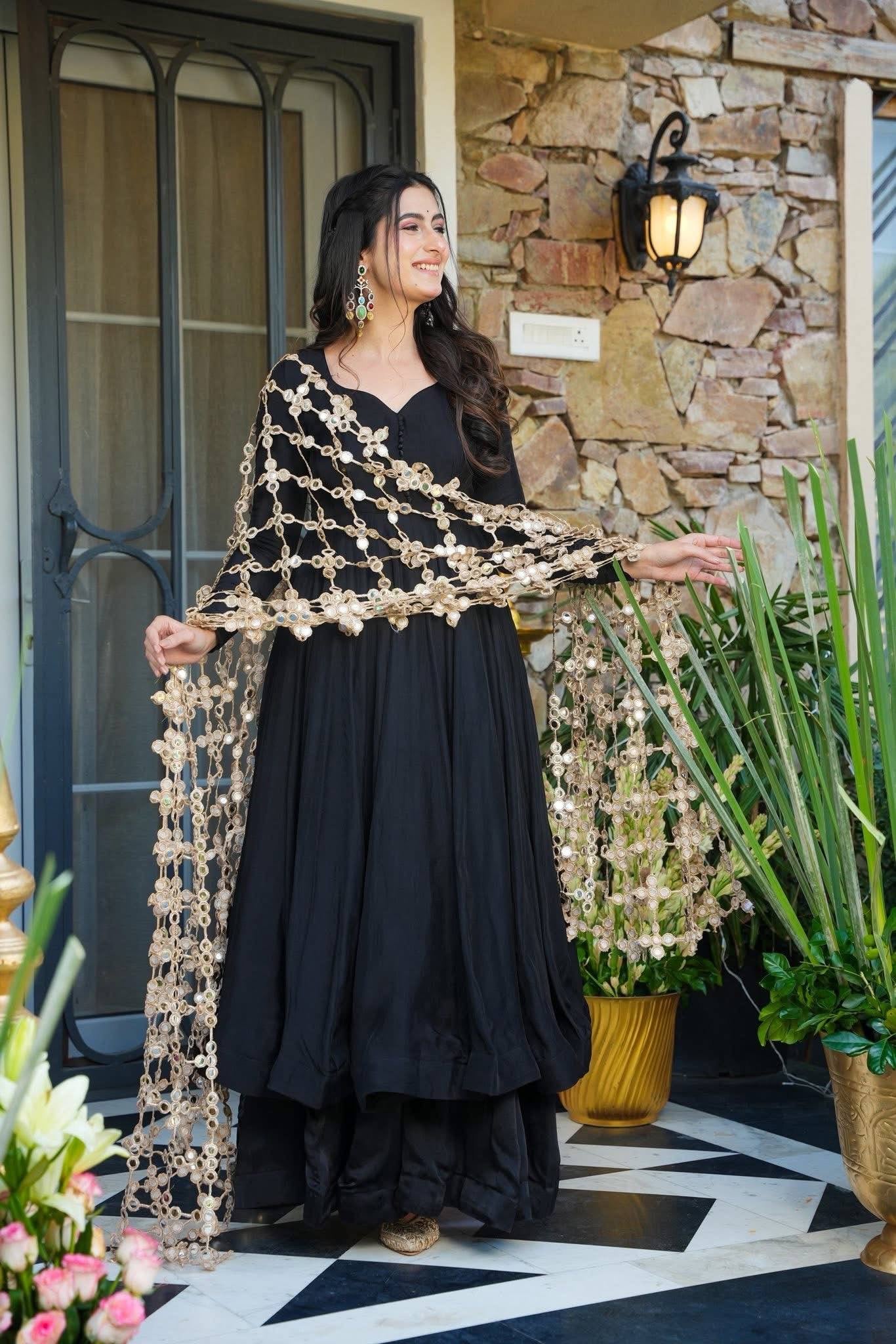 👀 *DEFINE NEW STYLE, 3 PIECES REAL MIRROR DUPATTA SET*🚀