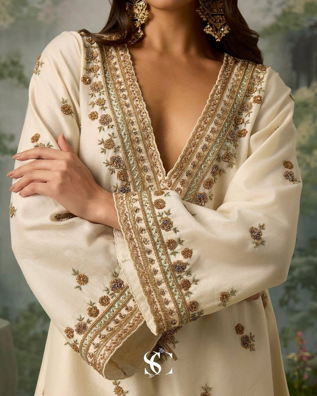 EID 🌙 EXCLUSIVE 3 PIECE PLAZZO PAIR WITH   DUPATTA