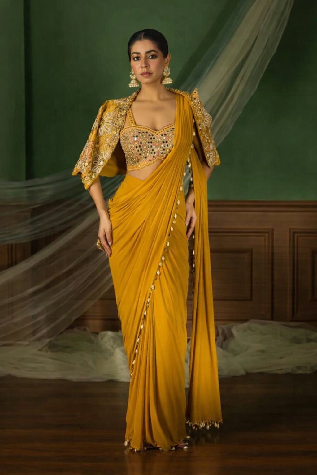 Experience effortless luxury with this premium ready-to-wear saree