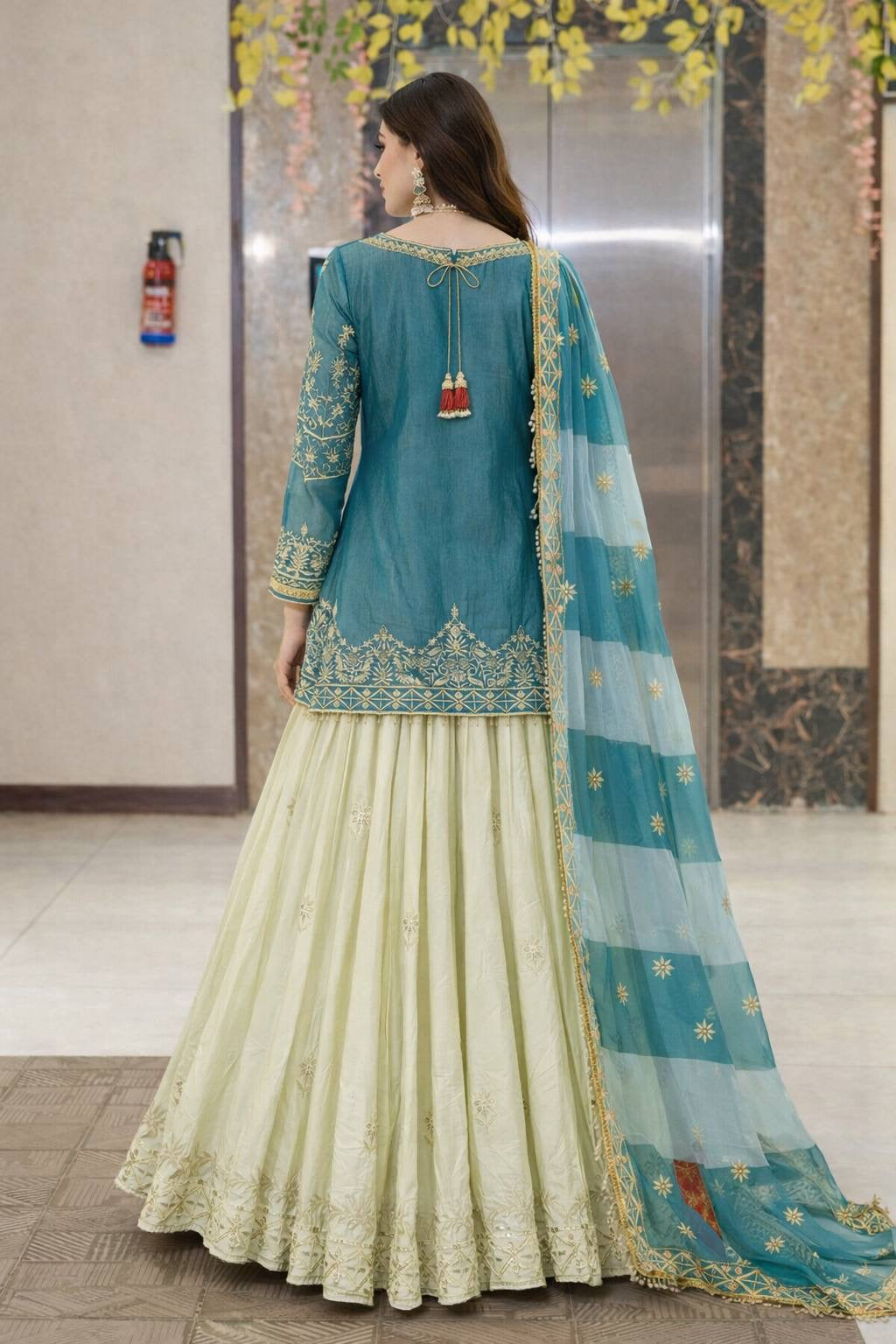 New Designer Party Top Lehenga & Dupatta Set👗