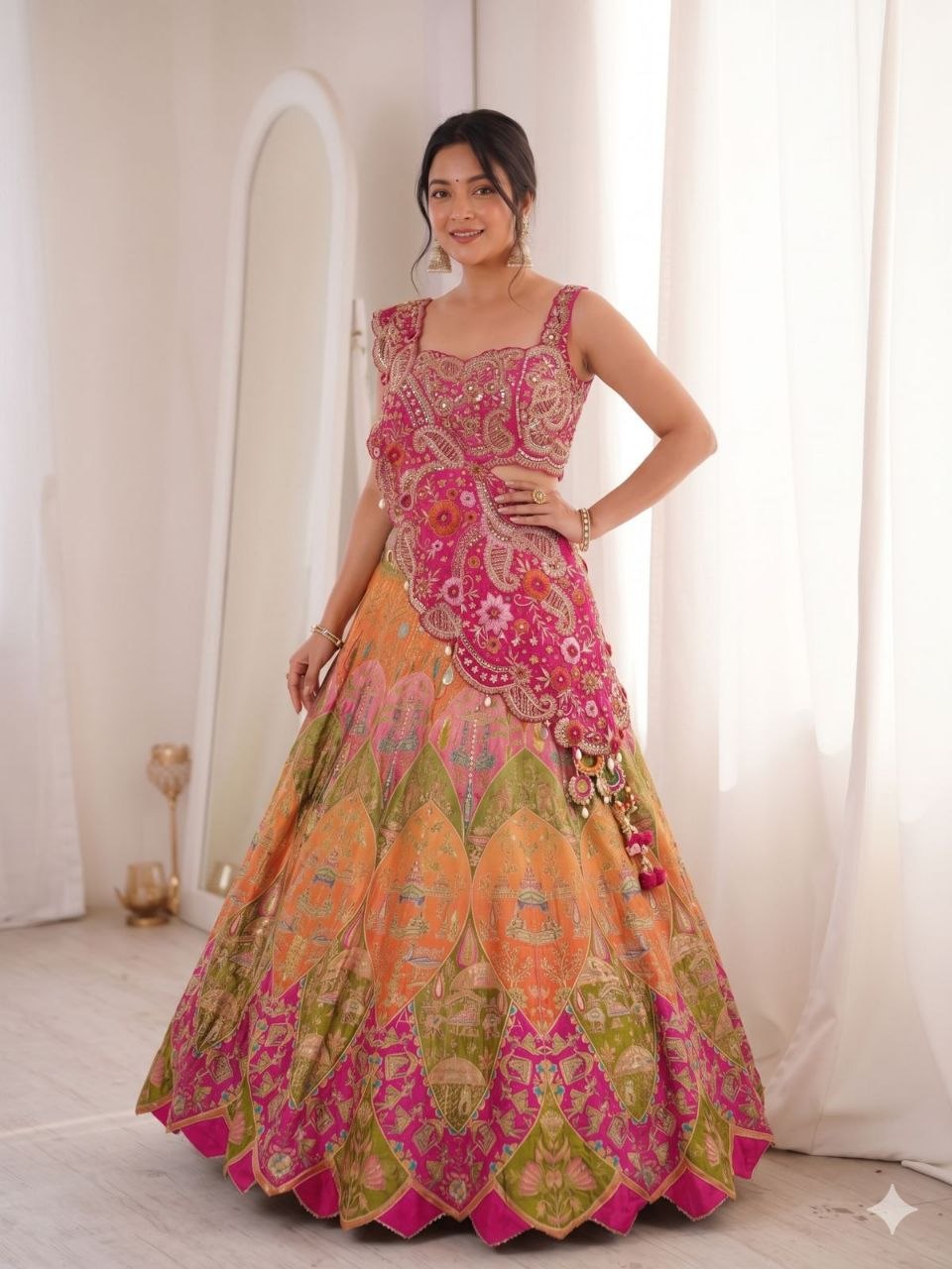 New Super Embroidery Coding work  Lehengha choli