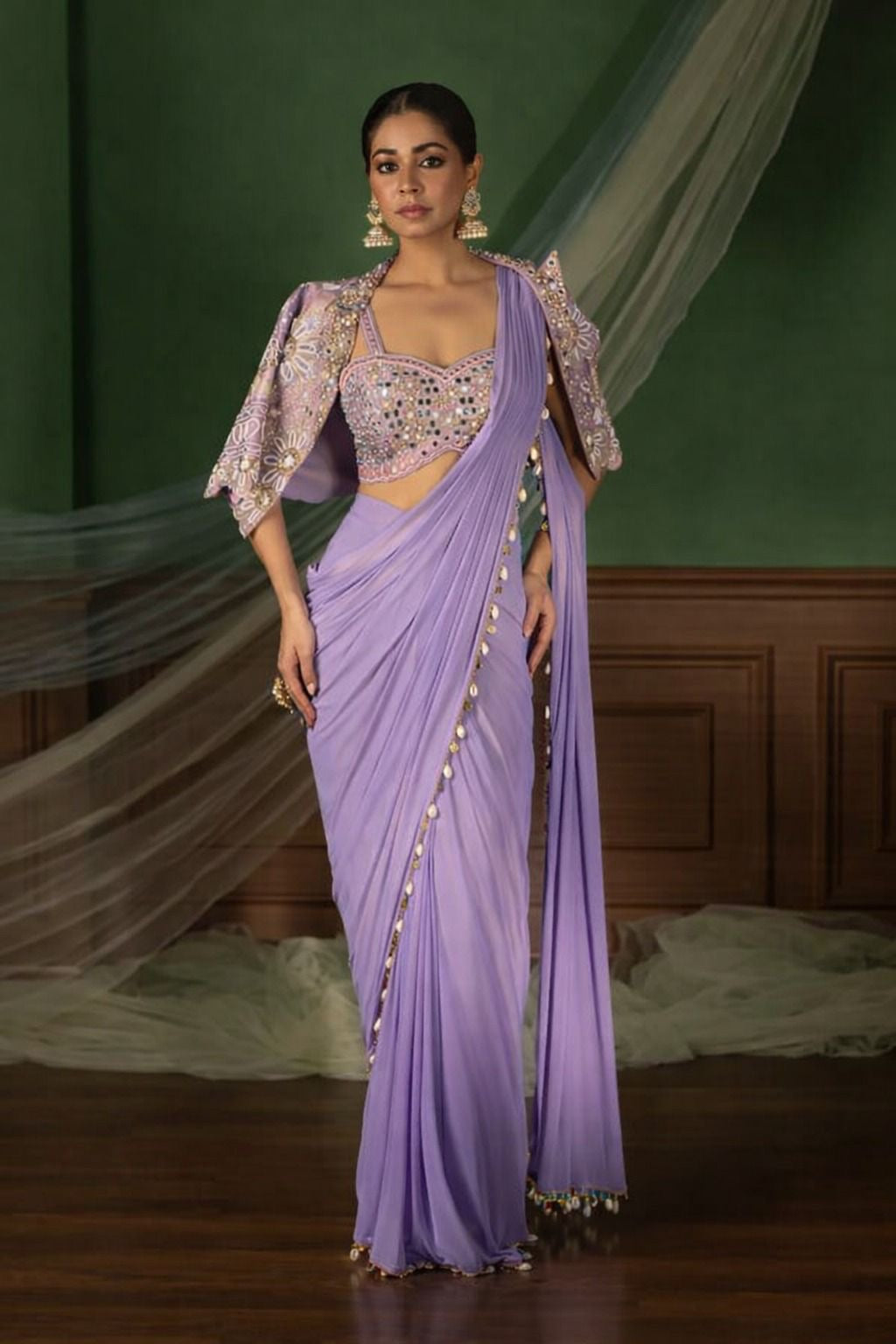 Experience effortless luxury with this premium ready-to-wear saree