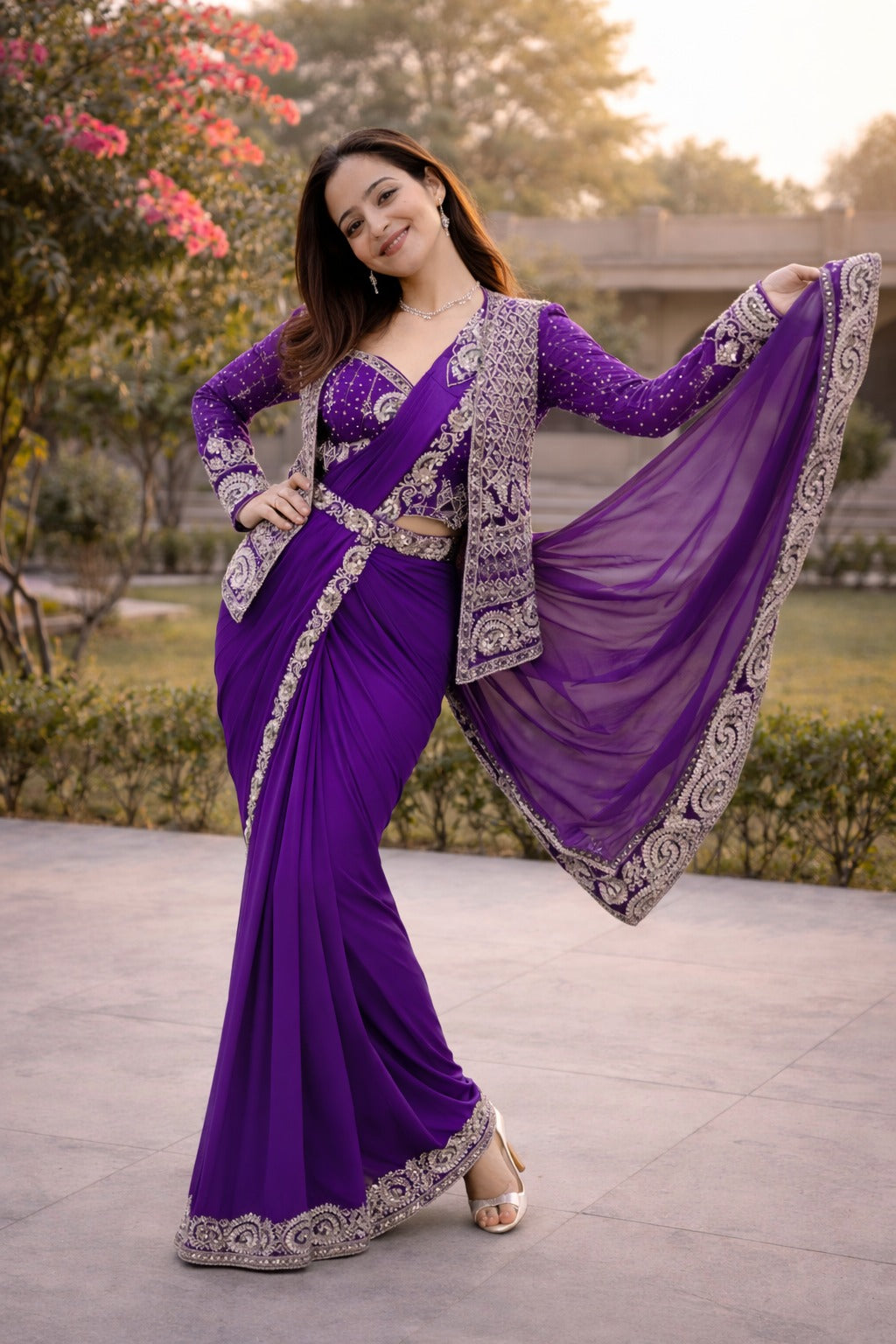 luxury with this premium ready-to-wear saree