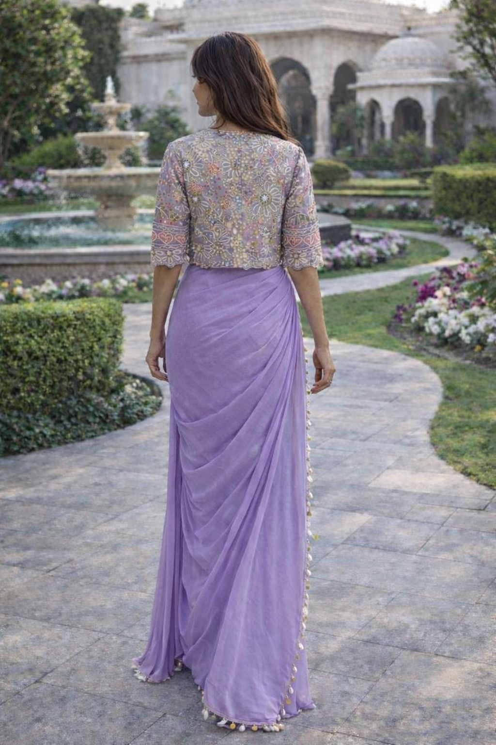 Experience effortless luxury with this premium ready-to-wear saree