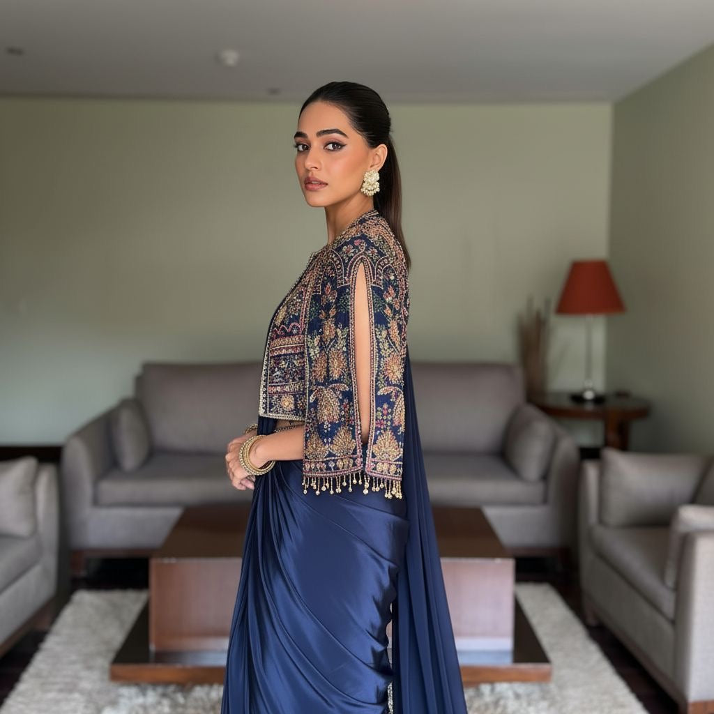 NEWLY LAUNCHED READY TO WEAR LEHENGA SAREE DESIGN SET 💐💙