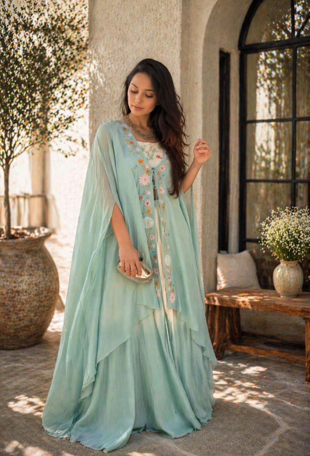 New Super Trending Party Wear Shrug with Lehenga