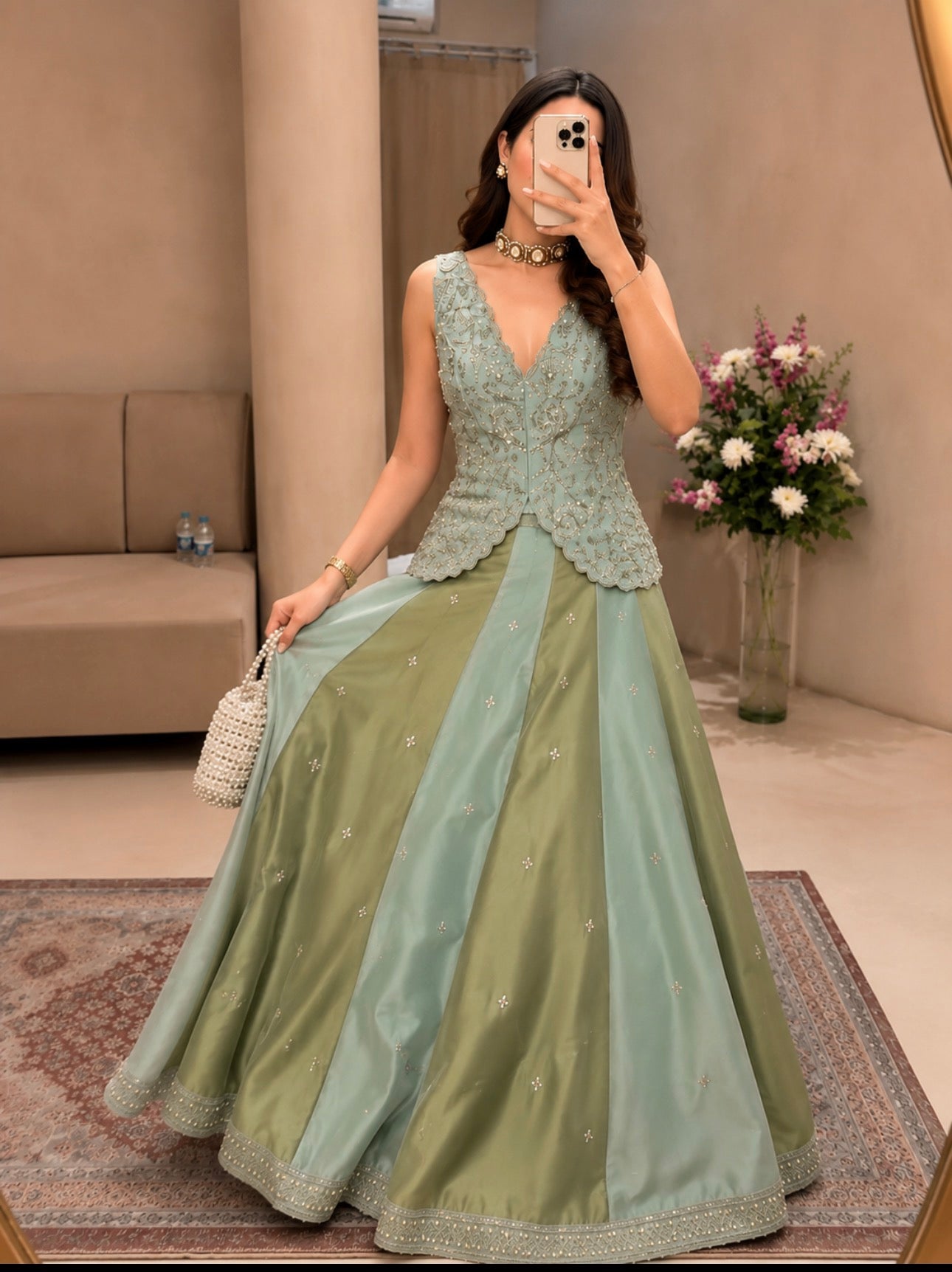 Ruhika Designer Embroidered Party Wear Lehenga