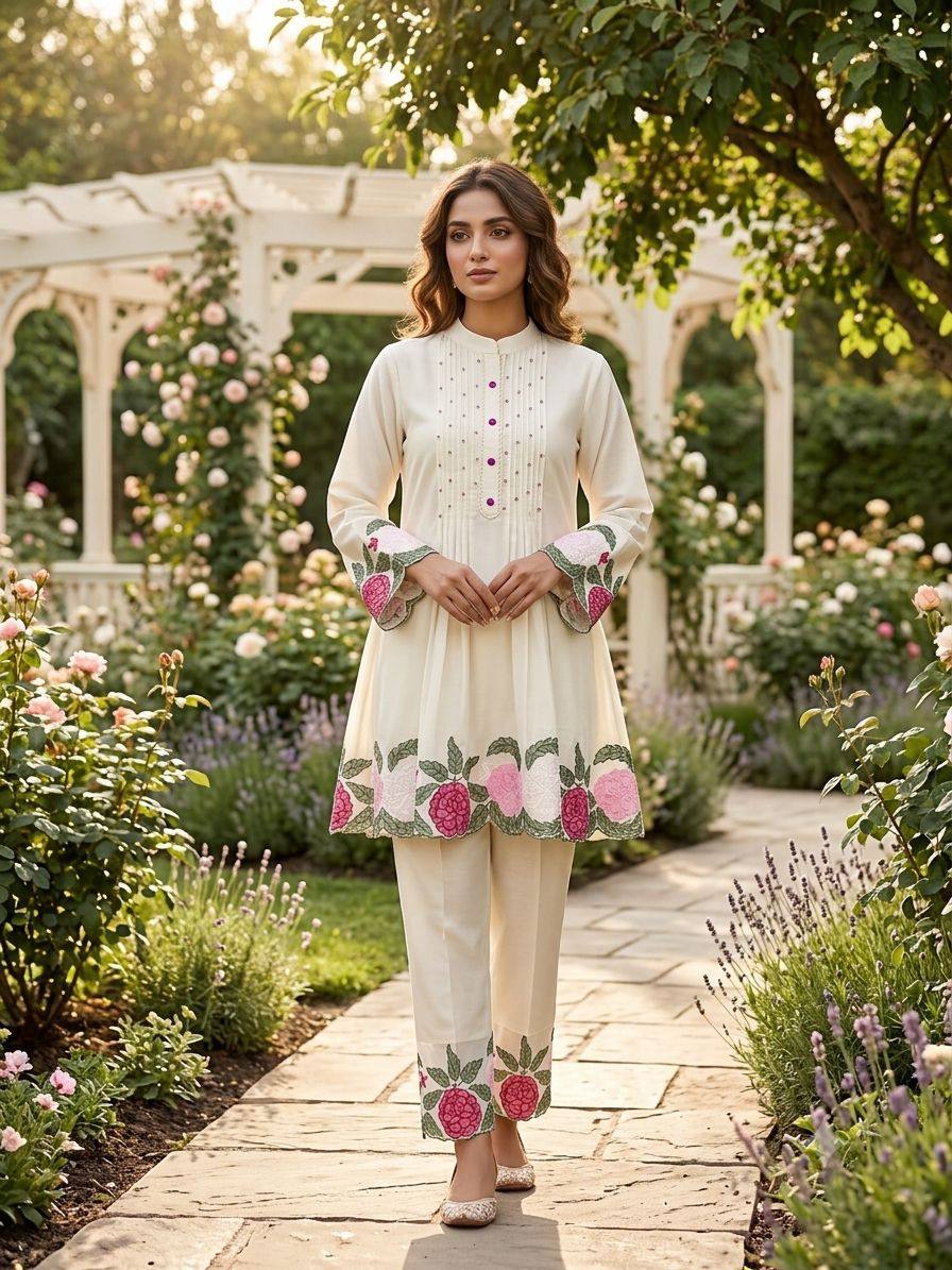 Elite Embroidered Co-Ord Set