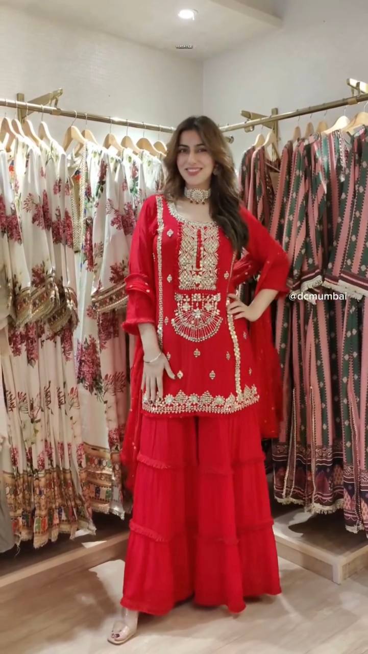 LaceAura Ethnic Sharara Set – Soft Silhouettes, Timeless Style