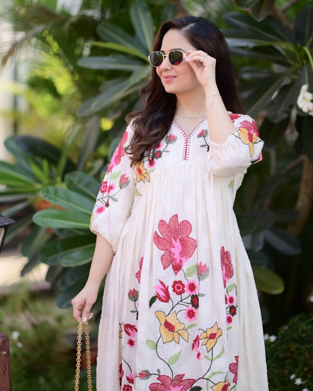 Solenne Festive Embroidered Maxi Gown