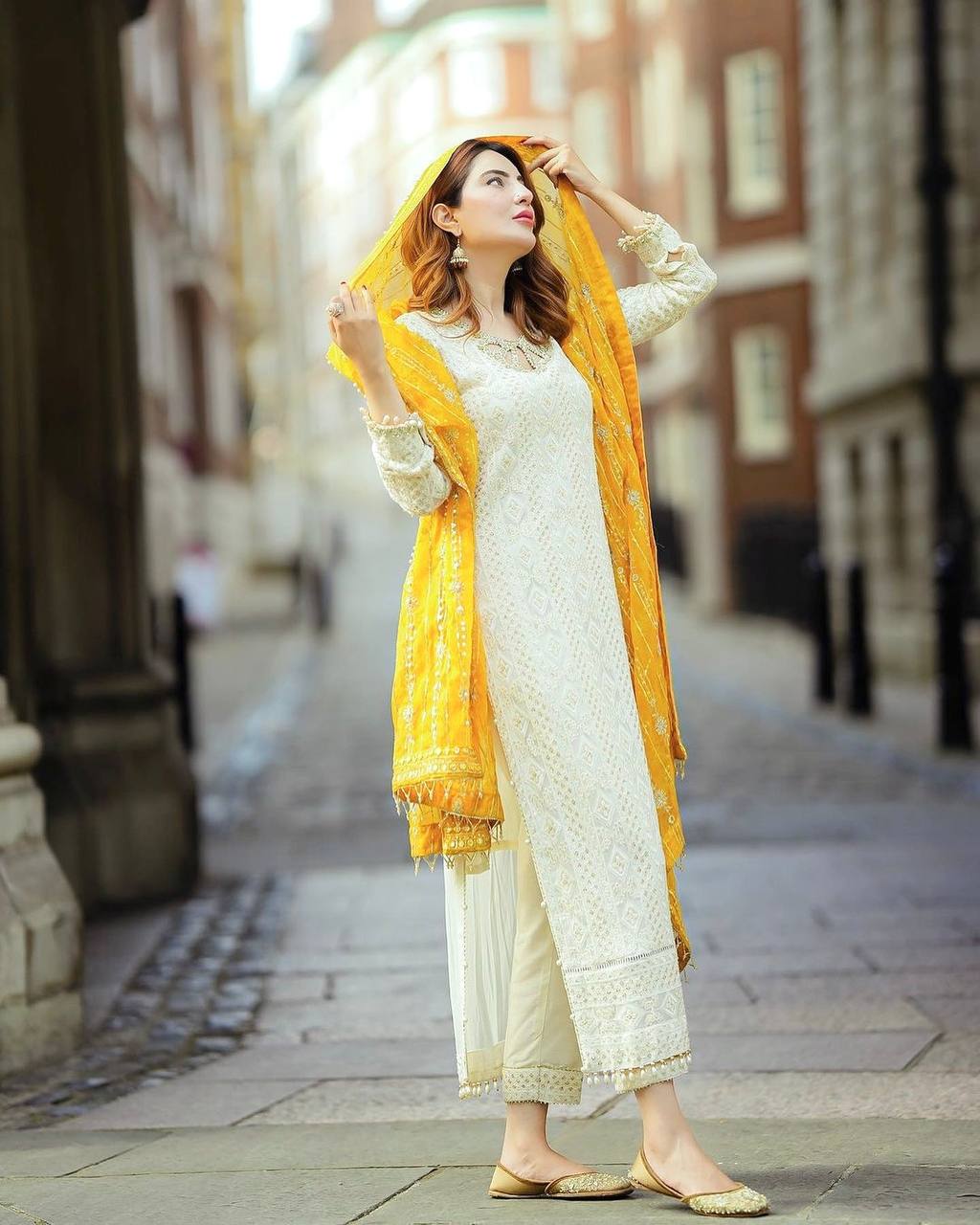 Premium Embroidered Partywear Set in Faux Georgette