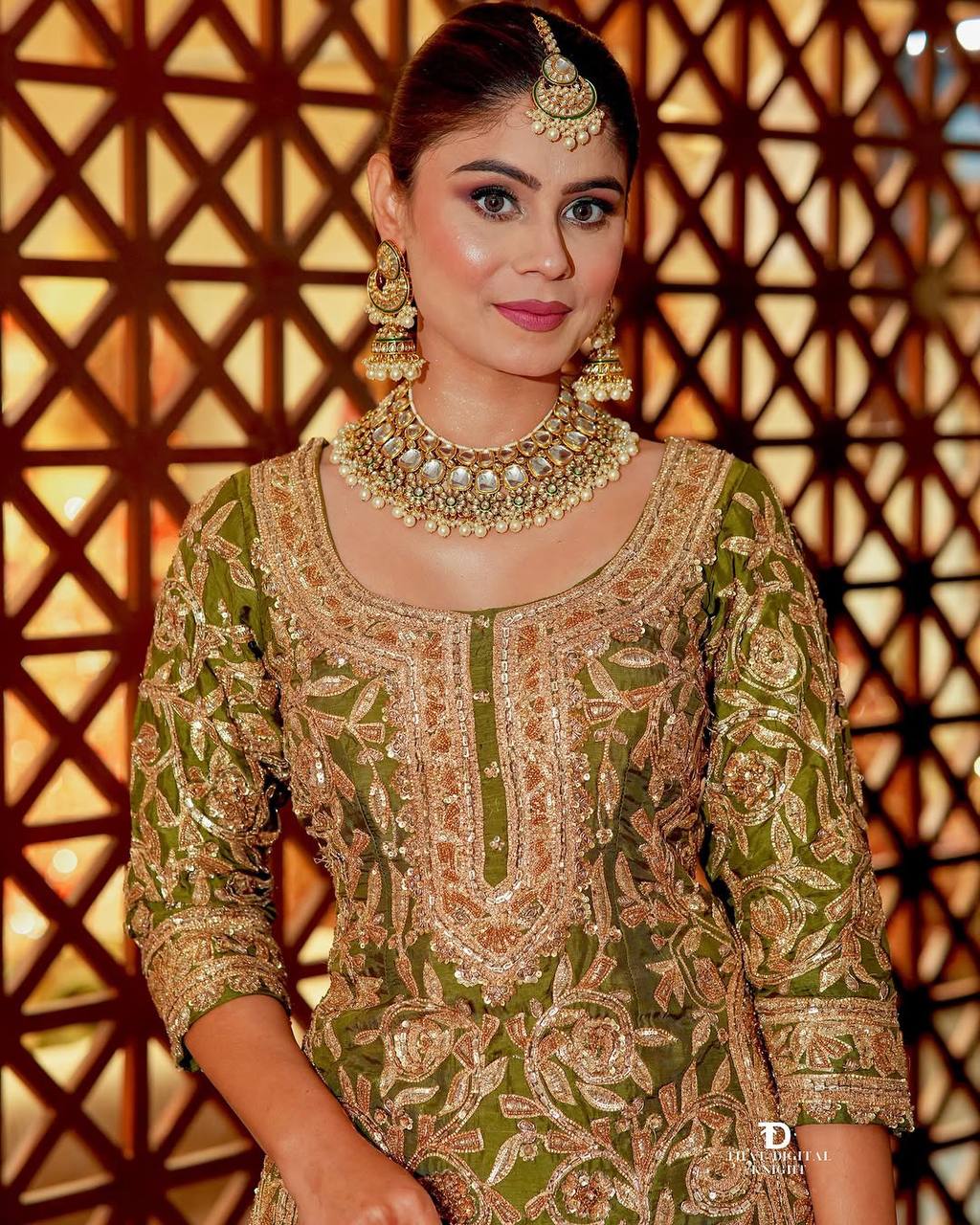 New Designer Party Wear Top & Palazzo Set with Fancy Dupatta & Embroidery Work