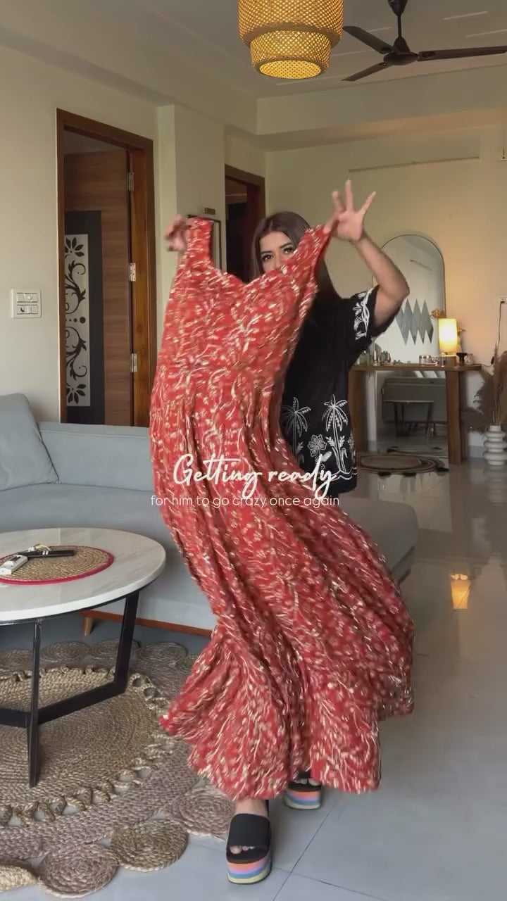 Luxe Georgette Palazzo Gown Set