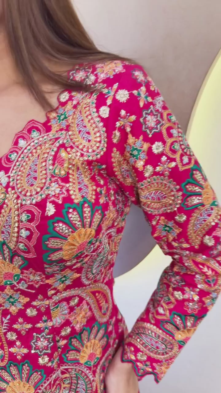 Designer Two Piece Top & plazzo With Sequence Embroidery Work