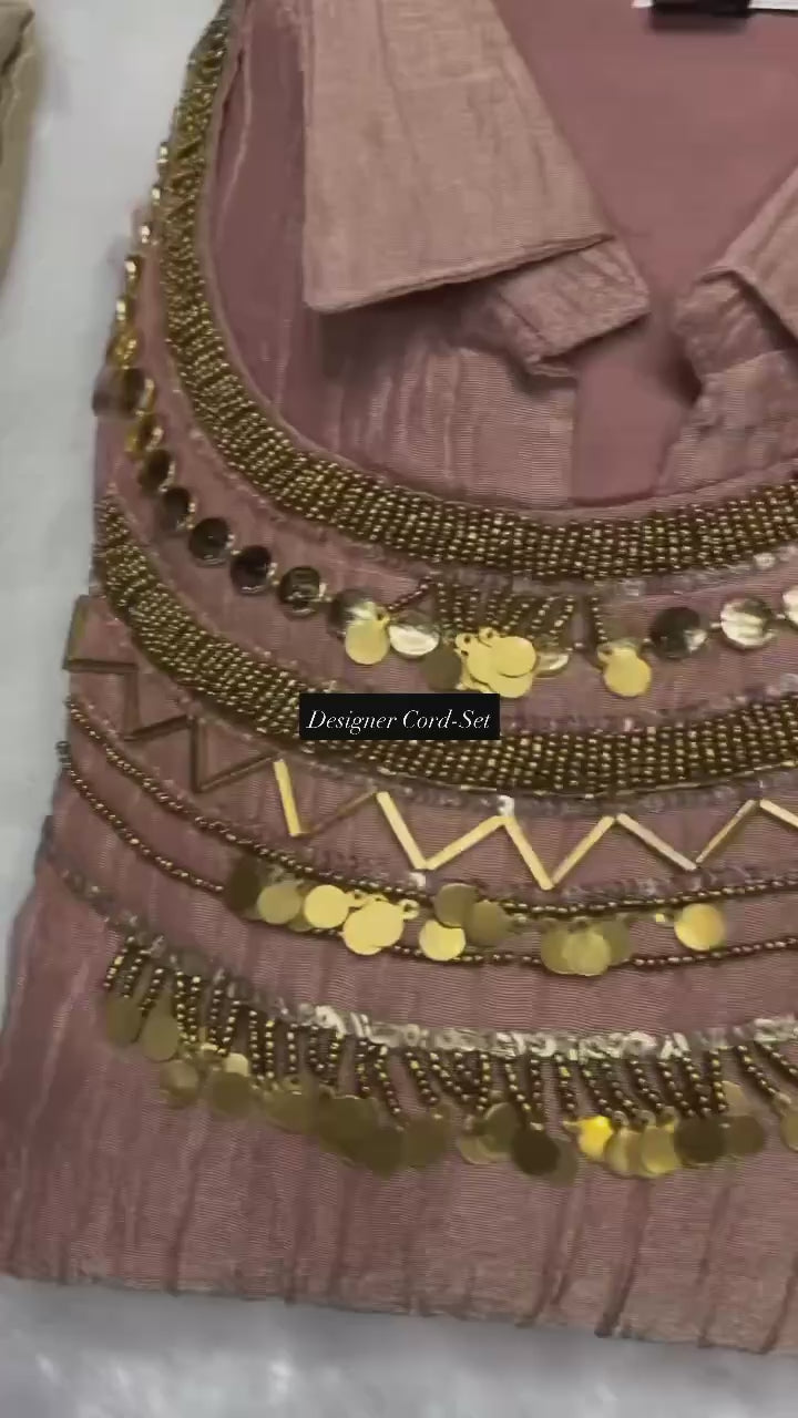 Festive Wear Co-ord Set with Hand Work
