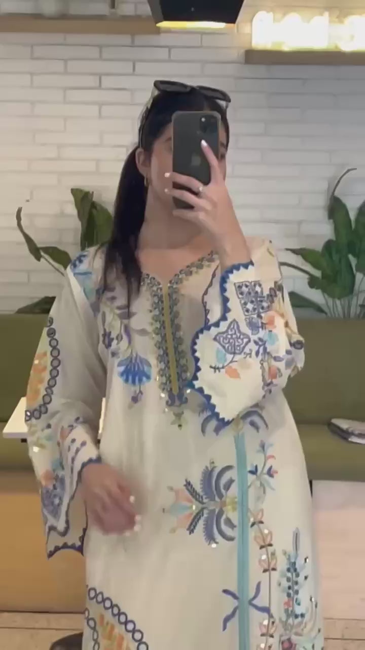 Designer Kurti with Pant & Dupatta