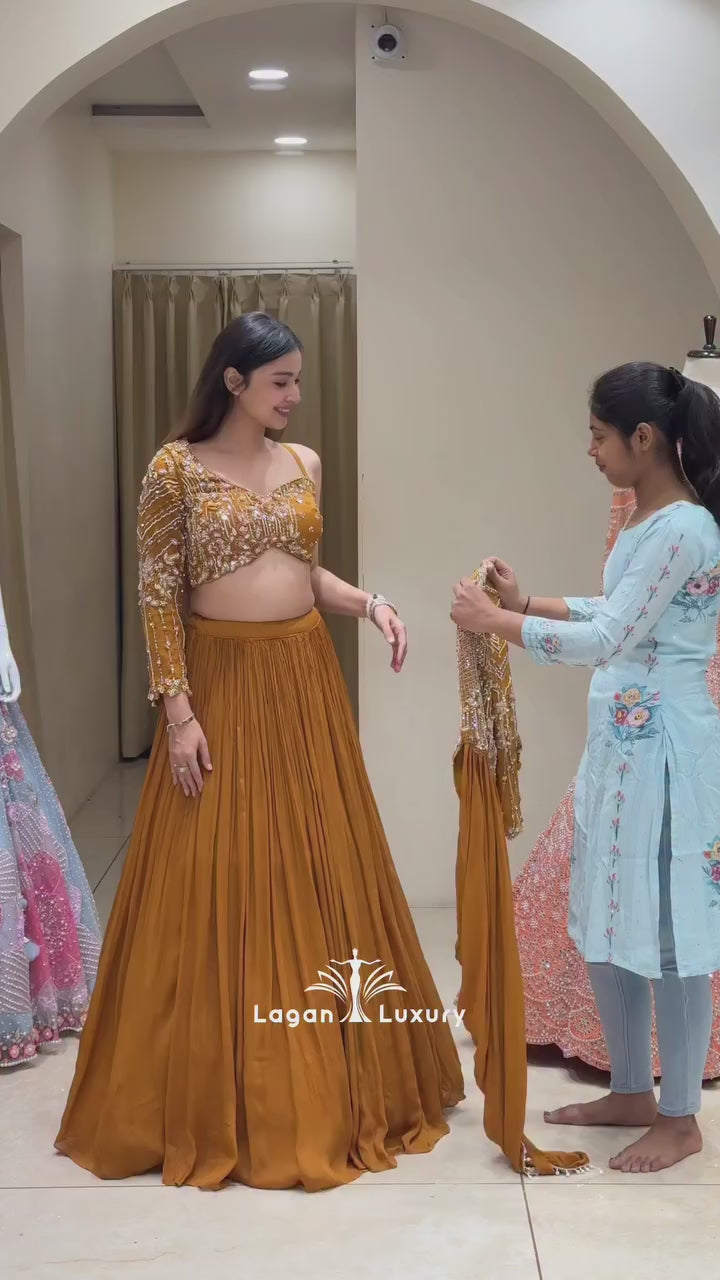 New Launching Embroidery Work Lehenga Choli
